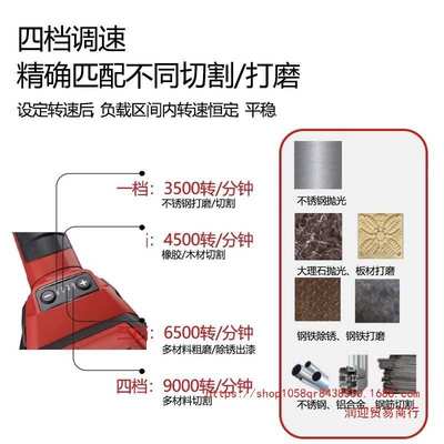 大有2905无刷四档调速角磨机锂电切割机充电手持抛光125mm打磨机