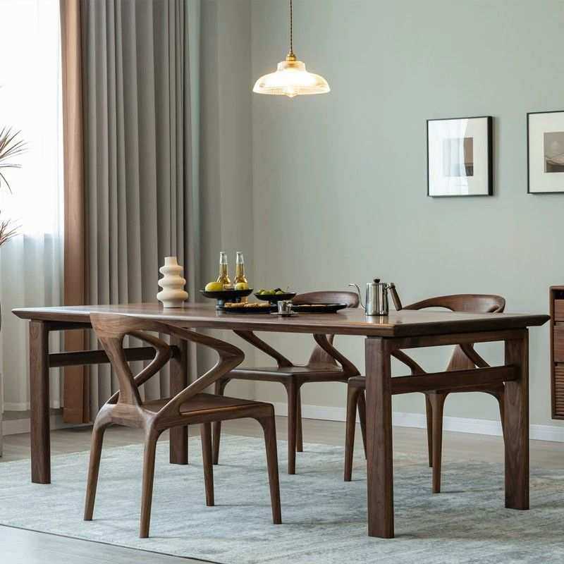 进口胡桃木色餐桌实木工作台家用桌子长方形原木简约书桌现代茶桌,模玩/动漫/周边/娃圈三坑/桌游,模型制作工具/辅料耗材,淘宝优惠券,粉丝福利购,淘宝优惠卷