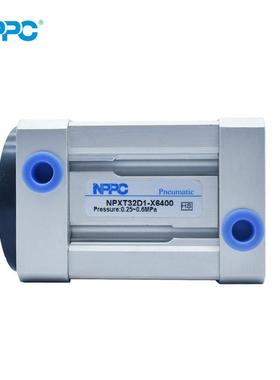 小型气动大推力气缸 NPXT32D1-X6400磁石吸附气缸 可调行程气缸
