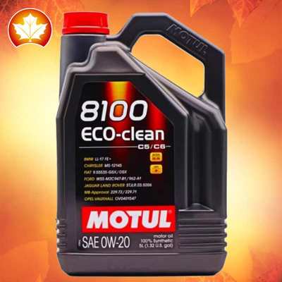 摩特 8100 ECO-clean 0W20 5L/1L C5/C6标准 国六酯类全合成机油