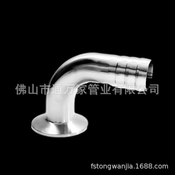 304不锈钢90度快装皮管弯头卫生级卡箍软管水嘴格林弯管