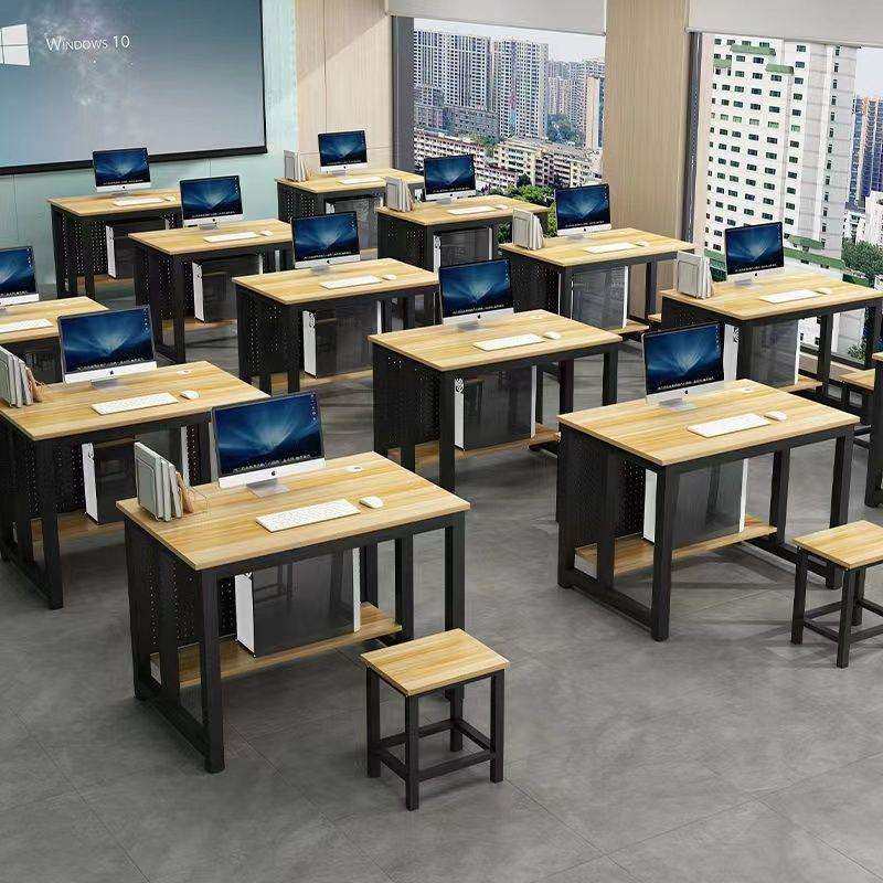 学校多媒体室机房双人电脑桌会议桌椅小凳子办公家具微机室电脑桌,3C数码配件,USB灯,淘宝优惠券,粉丝福利购,淘宝优惠卷