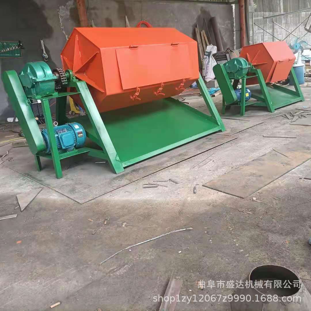 六角滚筒研磨机 旋转式滚筒光饰机 金属物料电动滚筒抛光机