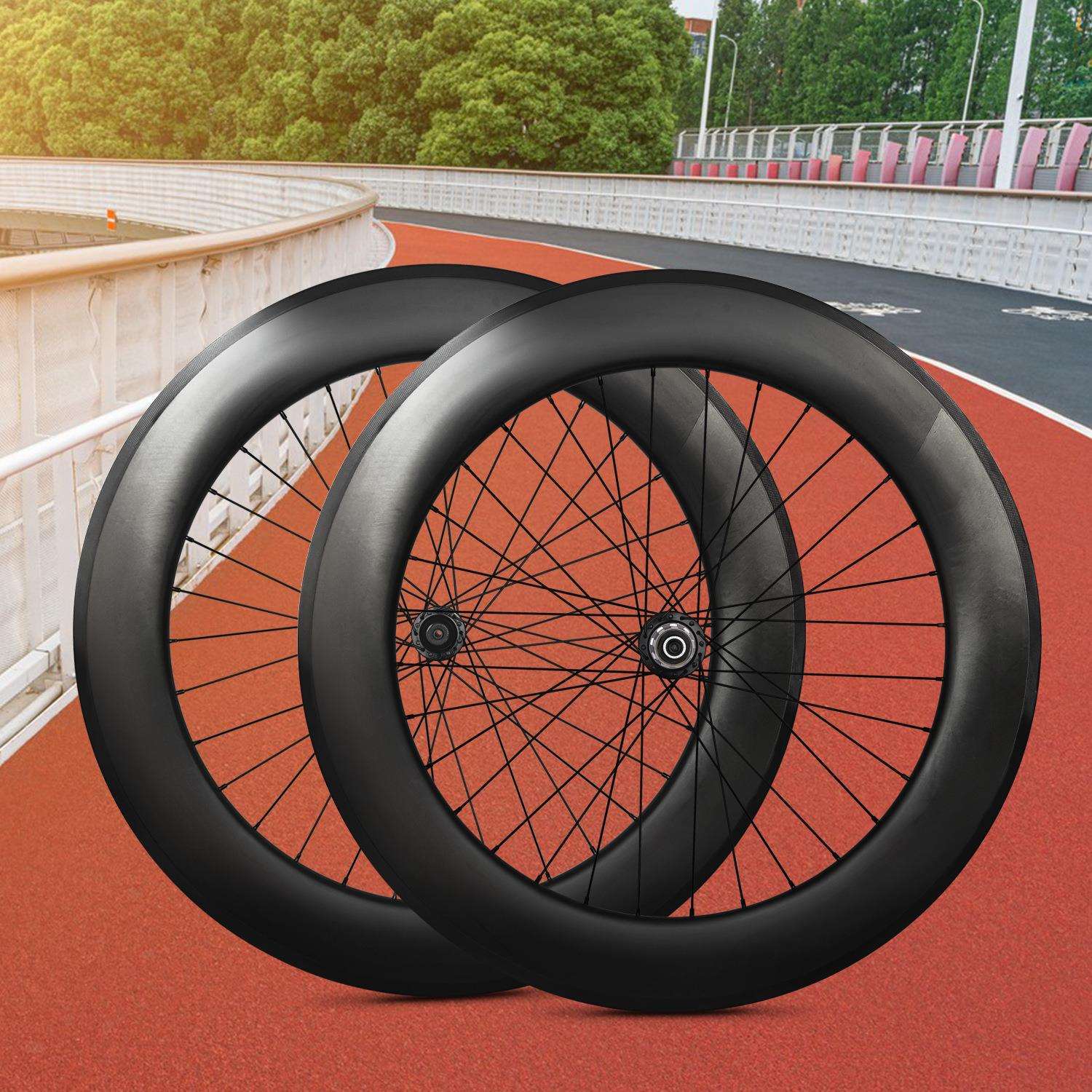 2024九裕花鼓公路碟刹碳纤维自行车轮组V刹/碟刹框高50/60/88