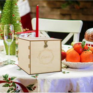 木质礼金箱签到台摆件婚礼卡片盒年会开业抽奖创意活动喜庆意见箱