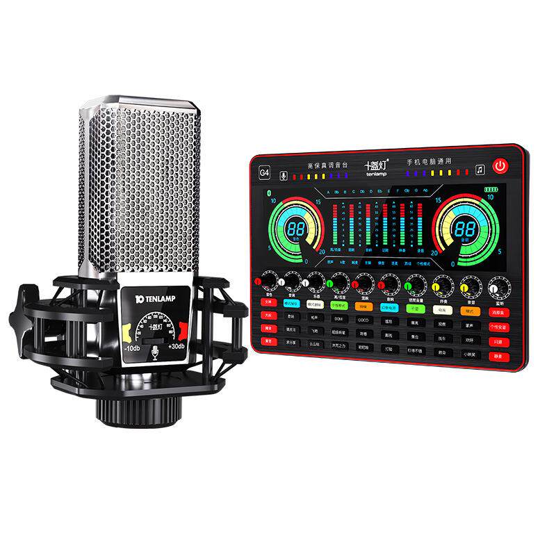 十盏灯 PKking话筒直播电容麦克风设备K歌喊麦录修音支持电脑台式