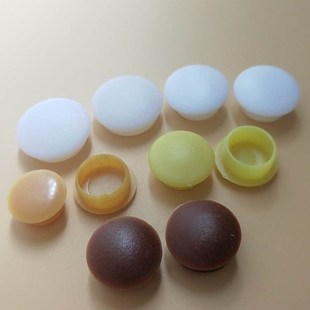 塑料孔塞木板螺丝防尘塞胶塞门框橡胶堵盖硬胶T孔眼膨胀封口。