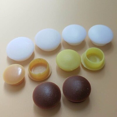 塑料孔塞木板螺丝防尘塞胶塞门框橡胶堵盖硬胶T孔眼膨胀封口。