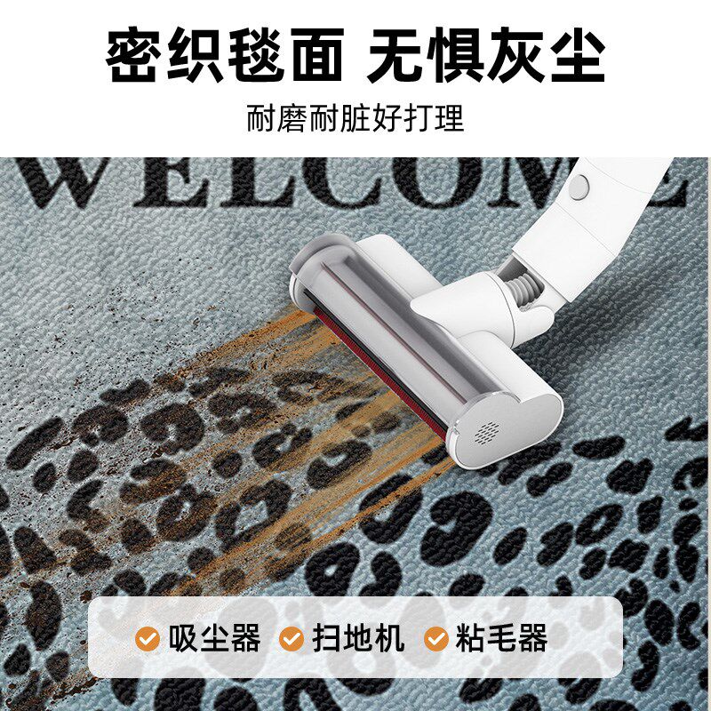 动物入户地垫蹭土防滑圈绒好打理家用脚垫可擦除泥耐脏进门小地毯