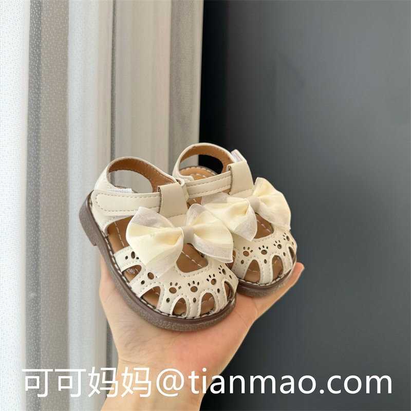 女宝宝凉鞋夏季1一2岁小童公主鞋透气幼童婴儿鞋子防滑软底学步鞋