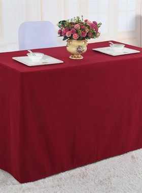 高档墨绿色台呢双层复合会议室桌布会议台裙会议台布桌套