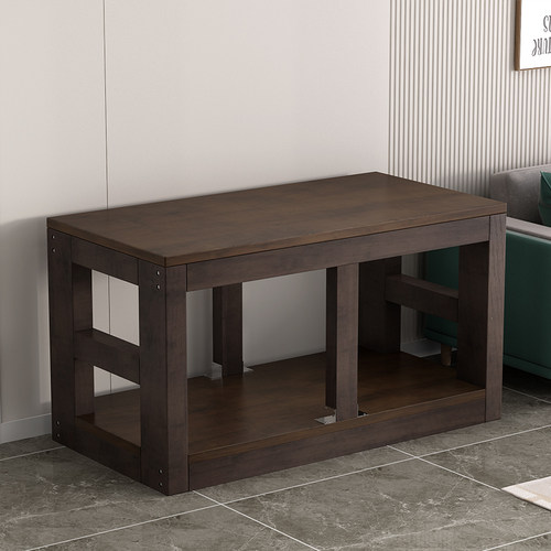 简易中型鱼缸架子实木底柜水族箱底座鱼缸桌子承重定做鱼缸架子