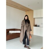 廓形遮肉t显瘦双面呢大衣内搭直筒裤 张阿星 邂逅冬季 W424X1833