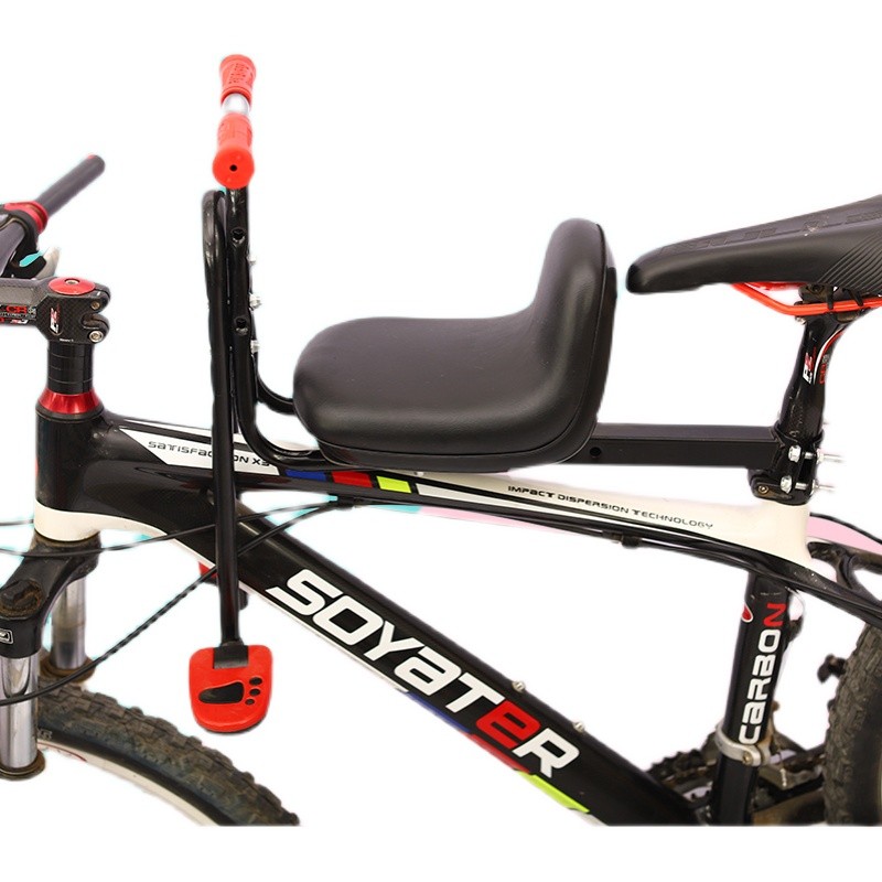 自行车儿童座椅前置电动车婴儿宝宝椅子山地车小孩坐凳弯梁折叠车