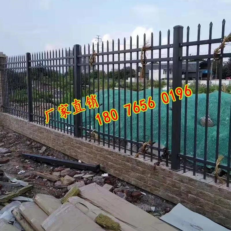 广西铁艺围栏蓝白护栏r厂区黑色庭院围墙栅栏栏杆学校小区护栏