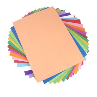 4K彩色卡纸绘画装饰DIY手工卡纸 200g美术画画U彩色双面硬卡纸