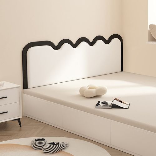 床头软包靠背皮质1.8米无床头榻榻E米靠垫单买墙面墙贴自粘可定制