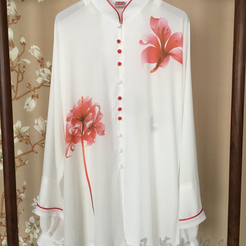 马蕾太极春蕾太极服夏季新款w太极服健身气功服彩绘表演服梦幻百