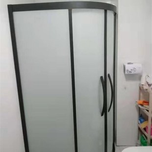 扇形款 网红钢化防爆玻璃干湿分离极窄静音隔断淋浴房简易移门