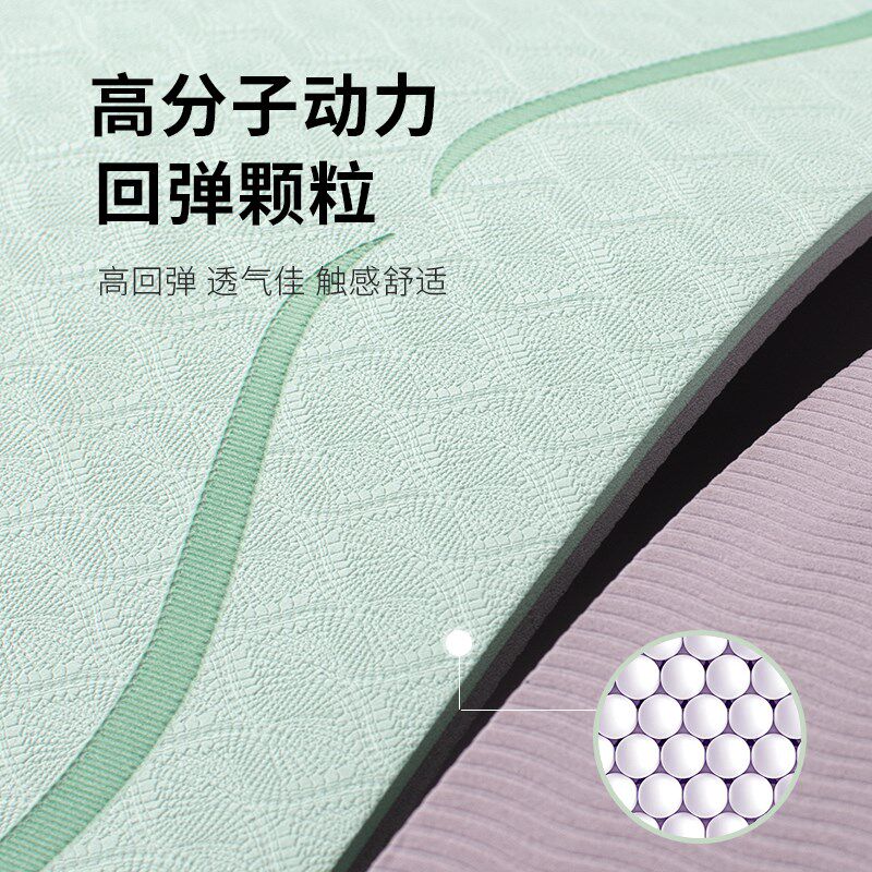 无味家用加厚加宽瑜伽垫男女健身垫防滑舞蹈垫子隔音防震地垫
