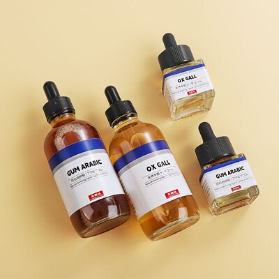 水彩媒介剂c留白液笔式留白胶阿拉伯树胶牛胆汁白墨液扩散颜料媒