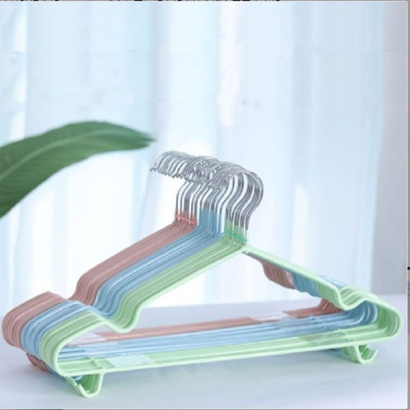 防滑不锈钢晾衣架子加粗带钩家用衣挂成人无痕塑料胶衣裤架撑包邮,收纳整理,金属衣架,淘宝优惠券,粉丝福利购,淘宝优惠卷