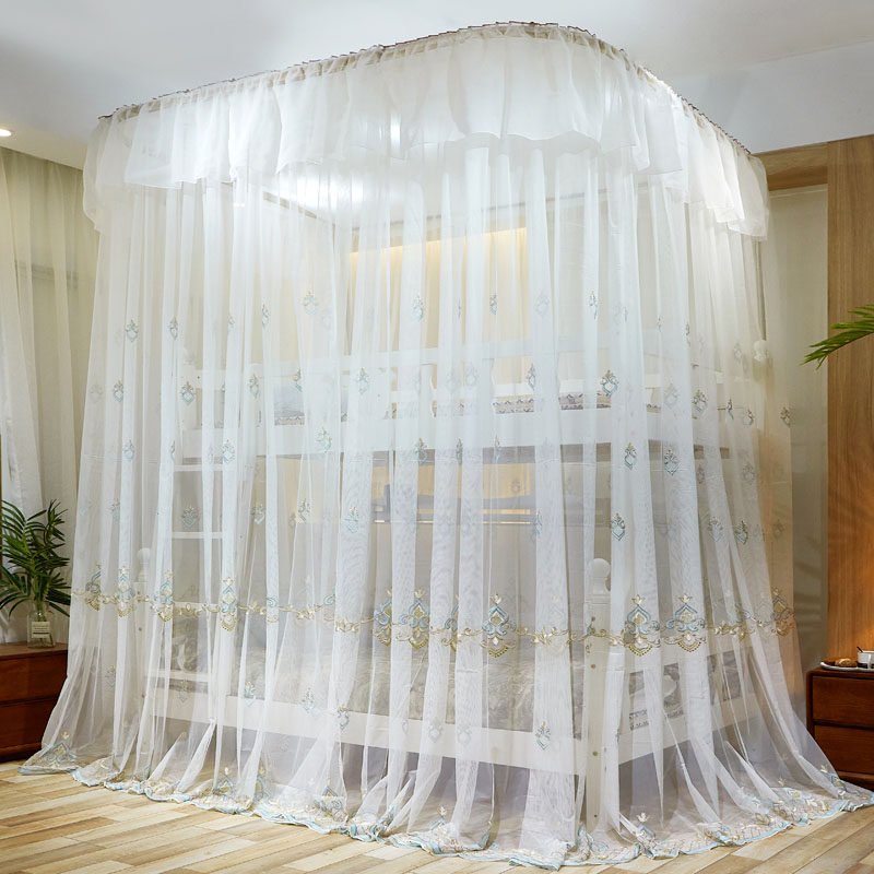 儿童高低子母床轨道蚊帐上下铺梯形书架款双层家用1.2米1.5m1.35,床上用品,蚊帐,淘宝优惠券,粉丝福利购,淘宝优惠卷