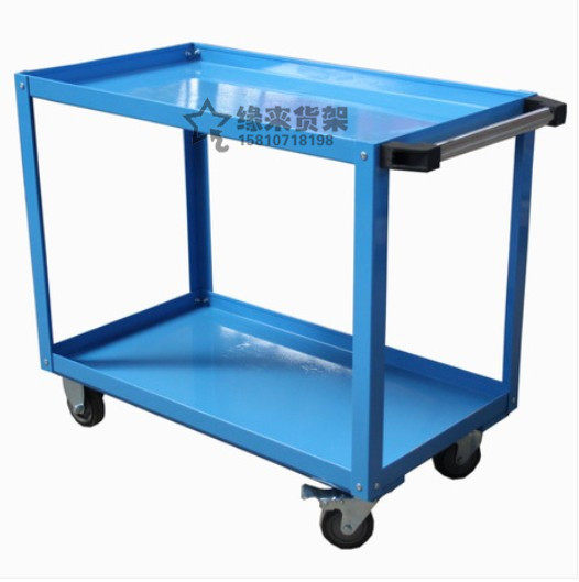 重型工具车库房双层手推车汽修搬运F车子多功能移动车间物料周转