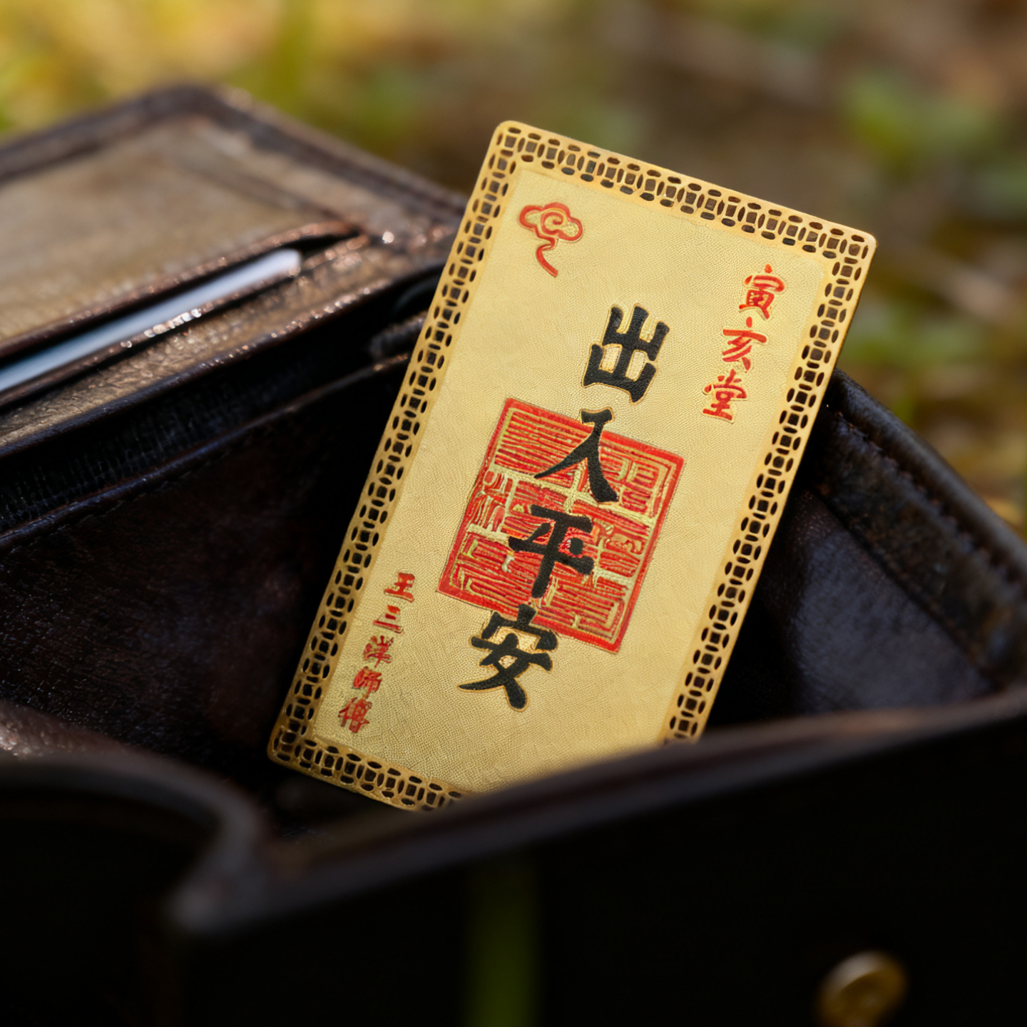 招财进宝八方来财夫妻和合金卡