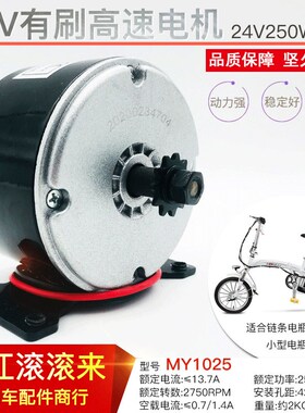 羚鹰小海豚同步齿轮电机24V250W300W350WP高速电机电动车高速电机