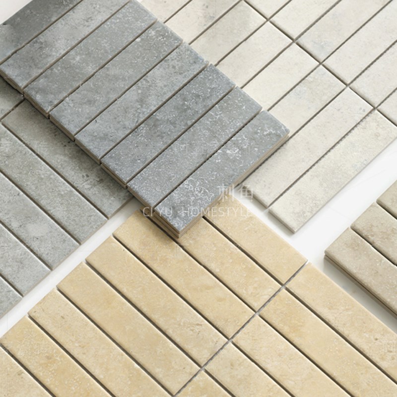 法式复古莱姆石卫生间马赛克瓷砖厨房阳台墙砖咖啡厅Y门头背景墙