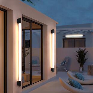 户外壁灯防水长条庭院室外洗墙灯led别墅外墙灯大门太阳能门前灯