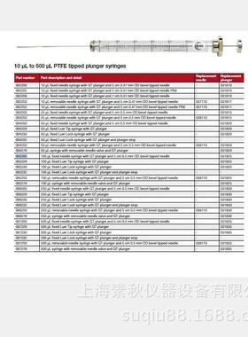 SGE气密性100ulGT进样针005200固定针头尖头斜切