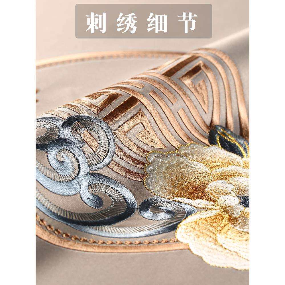 新中式沙发坐垫定 制实木家具沙发垫罩套轻奢罗汉床五件套垫子