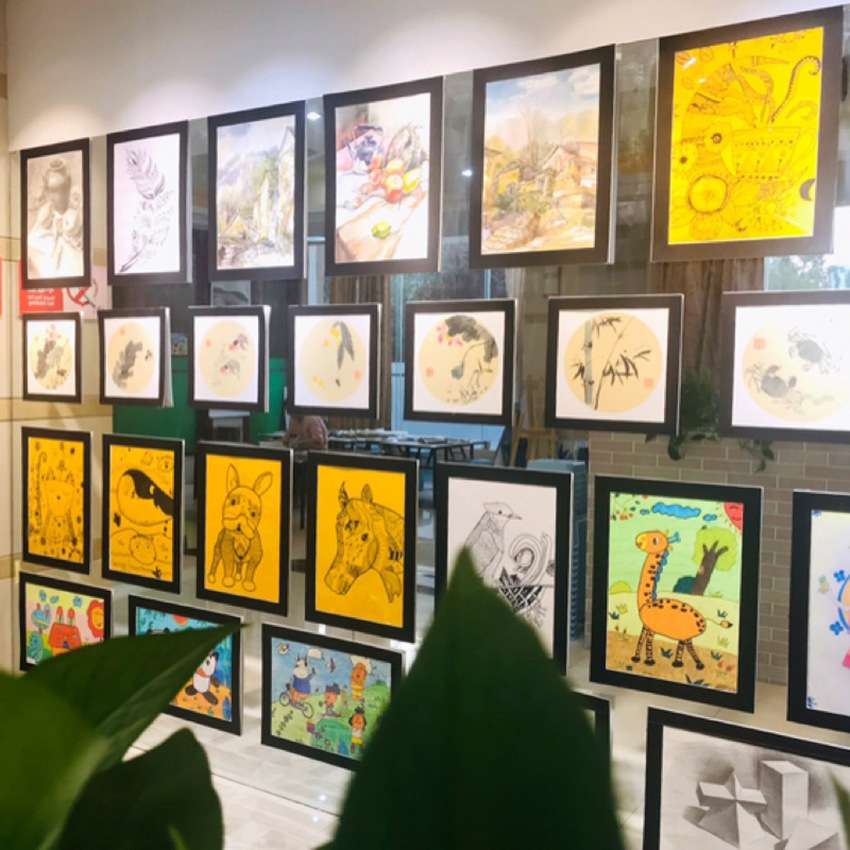 学校美术作品画展裱8开4开A4画框 卡纸相框彩色卡纸画框 定货