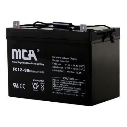MCA蓄电池FC1290AH锐牌蓄电池12V90AH免维护蓄电池
