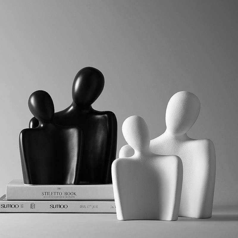 现代抽象艺术人物拥抱摆件轻奢创意客厅电视柜办公桌面陶瓷装饰品,鲜花速递/花卉仿真/绿植园艺,割草机/草坪机,淘宝优惠券,粉丝福利购,淘宝优惠卷