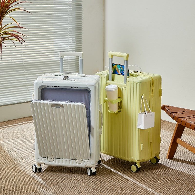 行李箱女2024新款加厚耐用高颜值前开口旅行箱男生26寸可坐大容量,箱包皮具/热销女包/男包,旅行箱,淘宝优惠券,粉丝福利购,淘宝优惠卷
