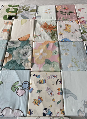 2023年竹纤维床单枕套三件套田园粗布凉丝丝空调房软凉席