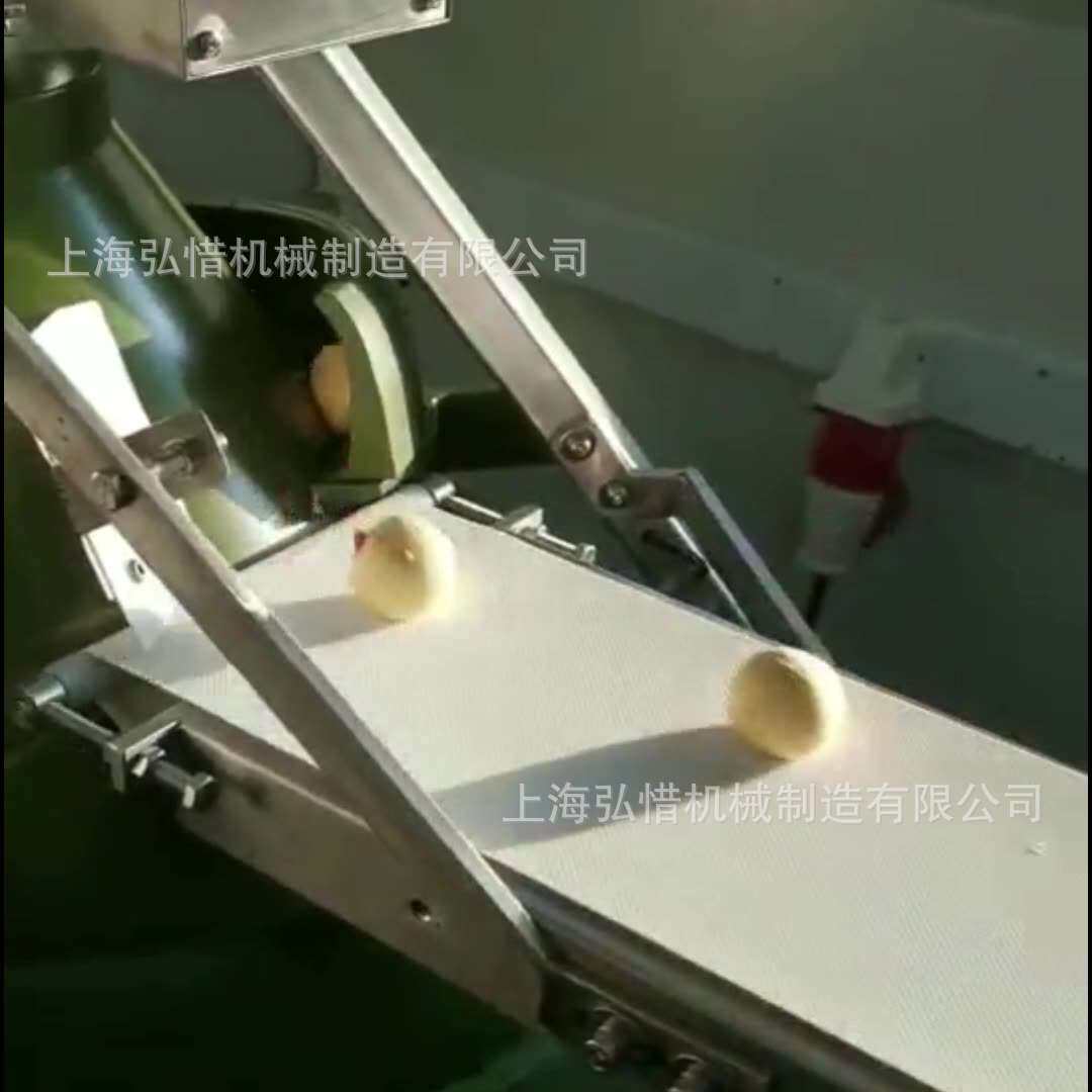 面团分割滚圆机流水线节省人工快速滚圆大克数面团分块机厂家试机