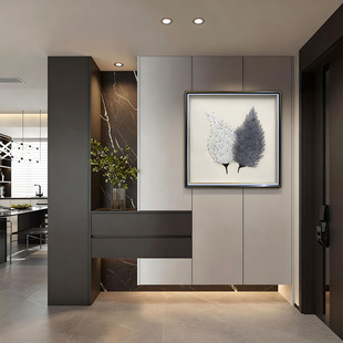 菩提叶挂画单幅立体好寓意餐厅客厅轻奢壁画羽毛6060