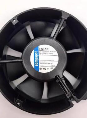 原装进口ebmpapst 24V 500mA12W 6224NM 12v-32v圆形金属散热风扇