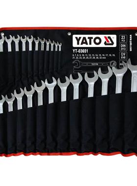 YATO易尔拓23件铬钒钢两用扳手组套梅开扳手套装YT-03651 6-32mm