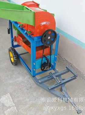 出口各型号玉米脱粒机柴电两用谷子打粒机弄够用黄豆脱粒机打麦机