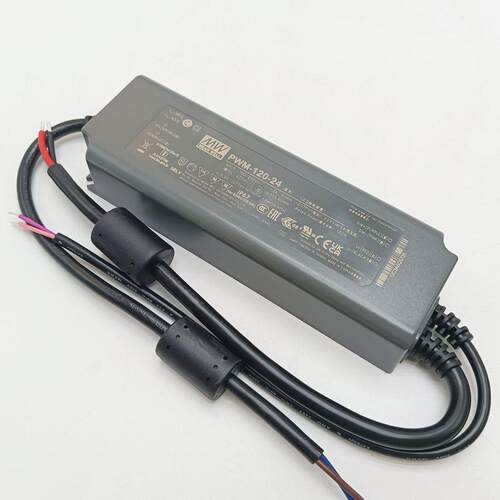 明纬LED开关电源PWM-120-12/24 120W 输出IP67防水DA2调光36/48