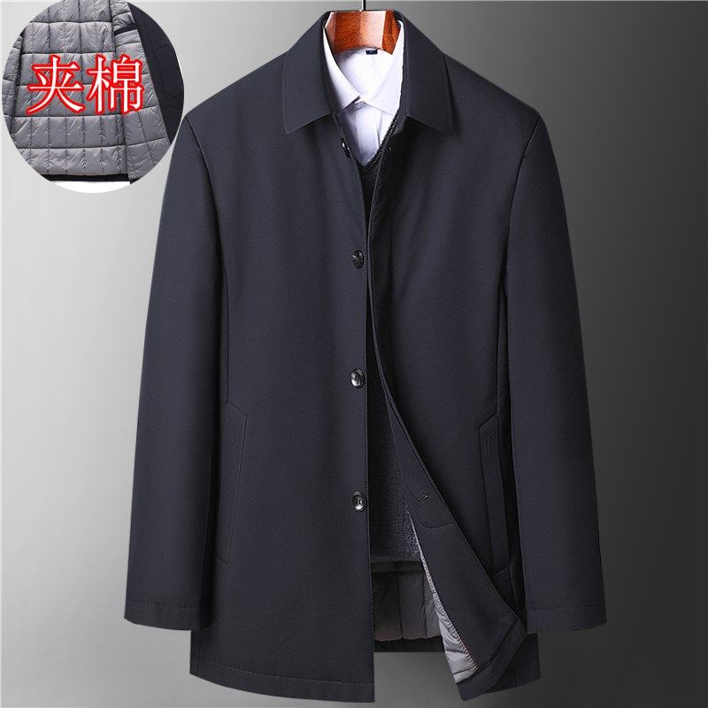 中老年薄款棉衣男爸爸装冬季爷爷老人棉袄外套翻领休闲商务父亲装,男装,中老年上装,淘宝优惠券,粉丝福利购,淘宝优惠卷