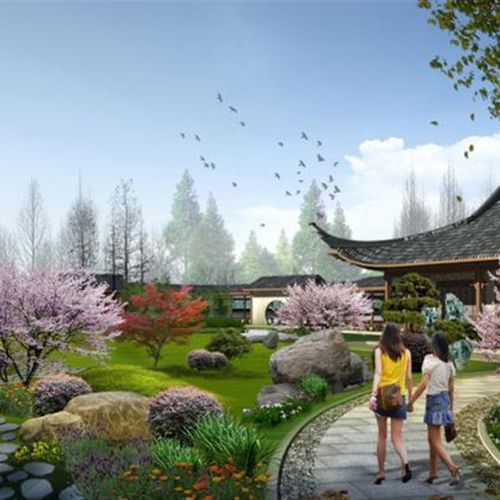 庭院景观设计效果图 庭院设计 庭院效果图 园林景观设计