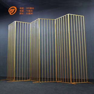 婚庆道具铁艺t屏风婚礼活动置装饰摆件线条道具新款五线谱堂台布