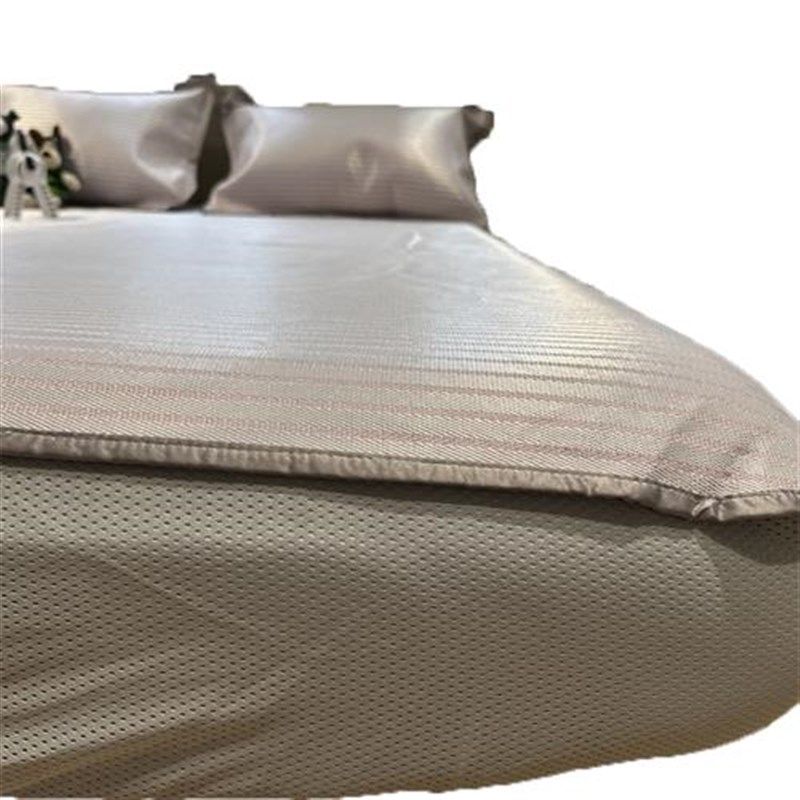 冰丝提花席条纹紫床笠款三件套可水洗可折叠夏凉席..空调席,床上用品,冰丝席,淘宝优惠券,粉丝福利购,淘宝优惠卷