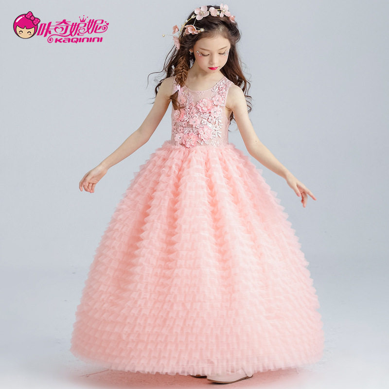2021儿童礼服女童婚纱裙蓬蓬裙表演裙女童礼服裙蛋糕裙走秀裙长裙,童装/婴儿装/亲子装,儿童礼服,淘宝优惠券,粉丝福利购,淘宝优惠卷